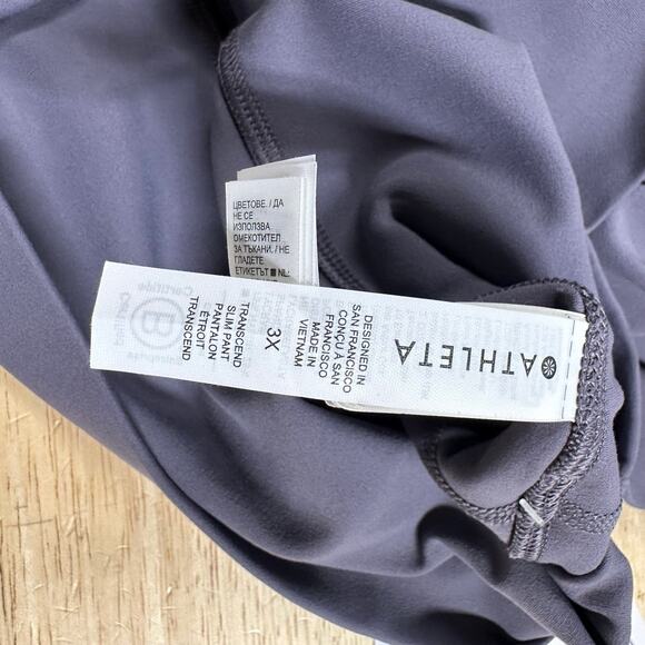 Athleta Transcend Slim Pant Dusk Purple Women's Plus Size 3X New With Tags - Picture 6 of 12
